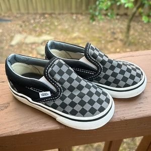 Vans slip on Checkerboard shoe- toddler size 6